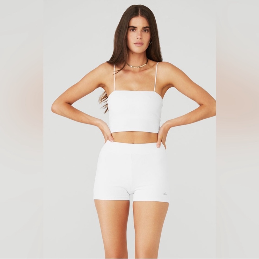 NWOT ALO Goddess tank WHITE S